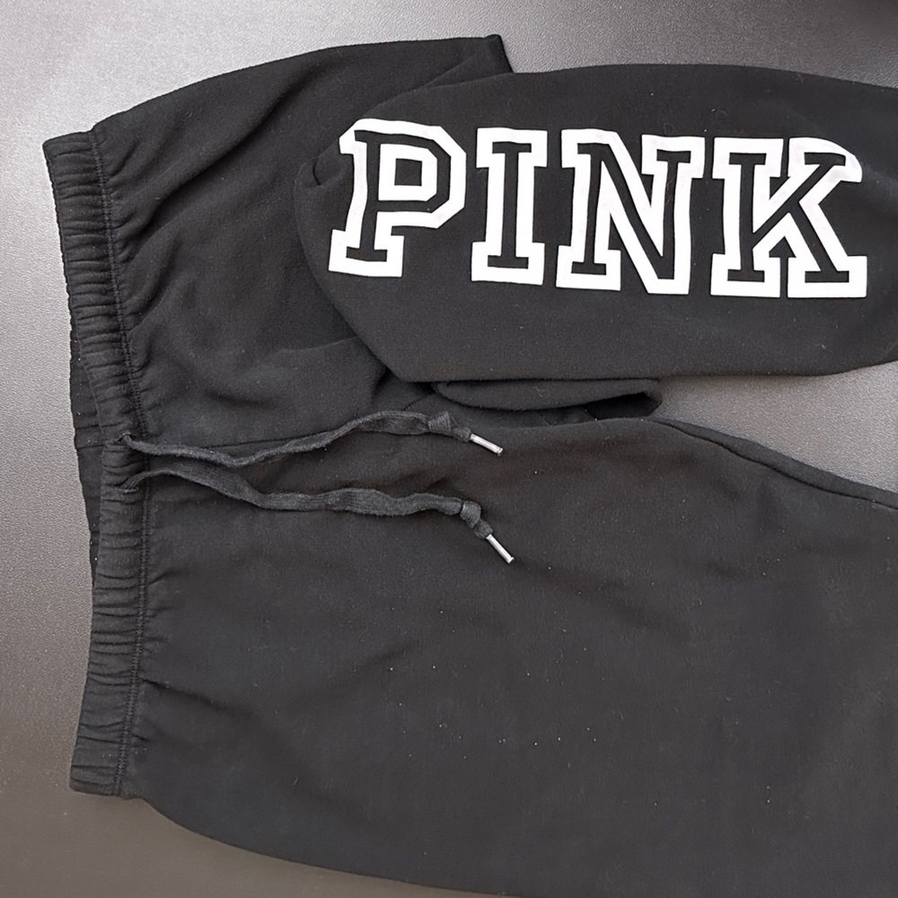 PINK Victoria's Secret Black Joggers/Sweatpants